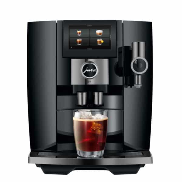 Jura J10 Diamond Black in frontalerPerspektive