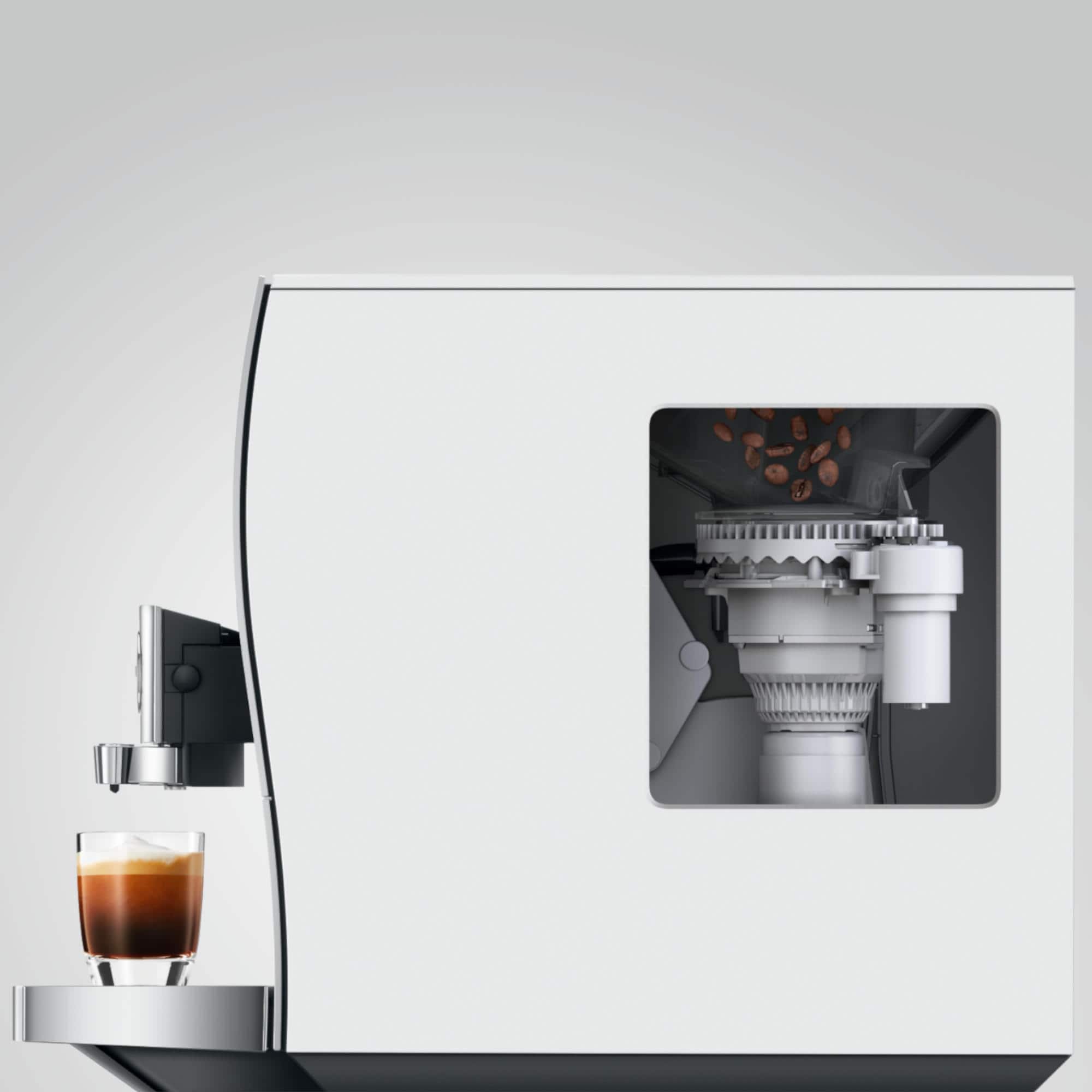 Jura Z10 Aluminium White Rückseite mit Technik