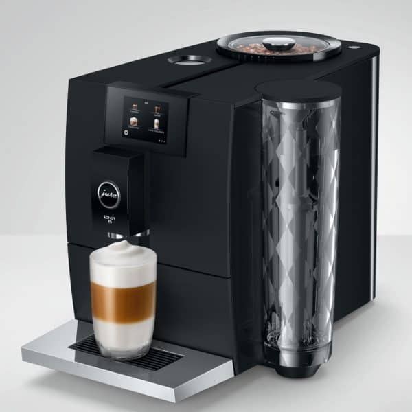 Seitenansicht der ENA 8 mit Bohnenbehälter