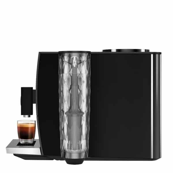 Jura ENA 4 Metropolitan Black von rechts mit Tank