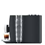 Seitenansicht der Jura ENA 8 Aluminium Dark Inox mit Tank