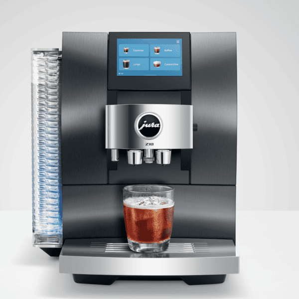 JURA Z10 Aluminium Black bereit zur Zubereitung eines Espresso