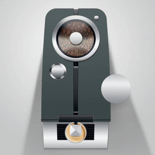 Bohnenfach der Jura ENA 5 Night Inox mit Aromadeckel