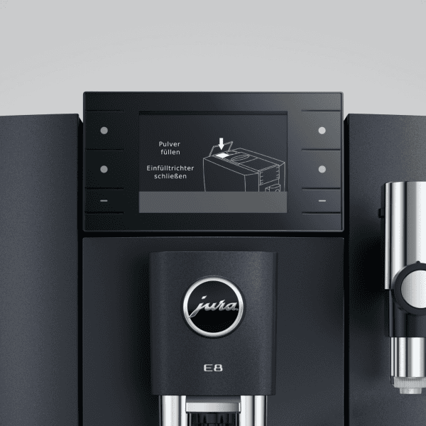 JURA E8 Cosmic Black ED Light Brew Funktion