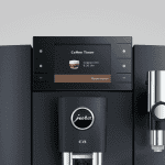 JURA E8 Cosmic Black ED Display Ansicht