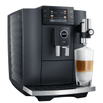 JURA E8 Cosmic Black ED Milchsystem in Aktion