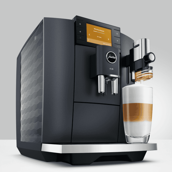 JURA E8 Cosmic Black ED Seitenansicht