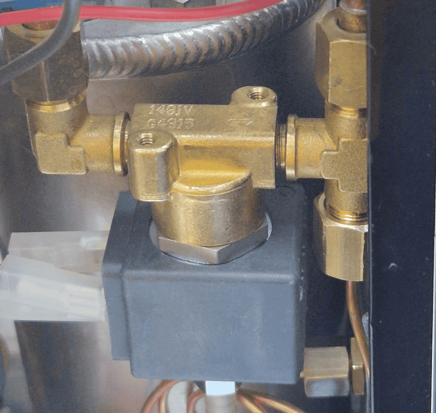 Bezzera Kaffee tropft nur noch, liegt oft an einem defekten Solenoidventil für die Kesselbefüllung