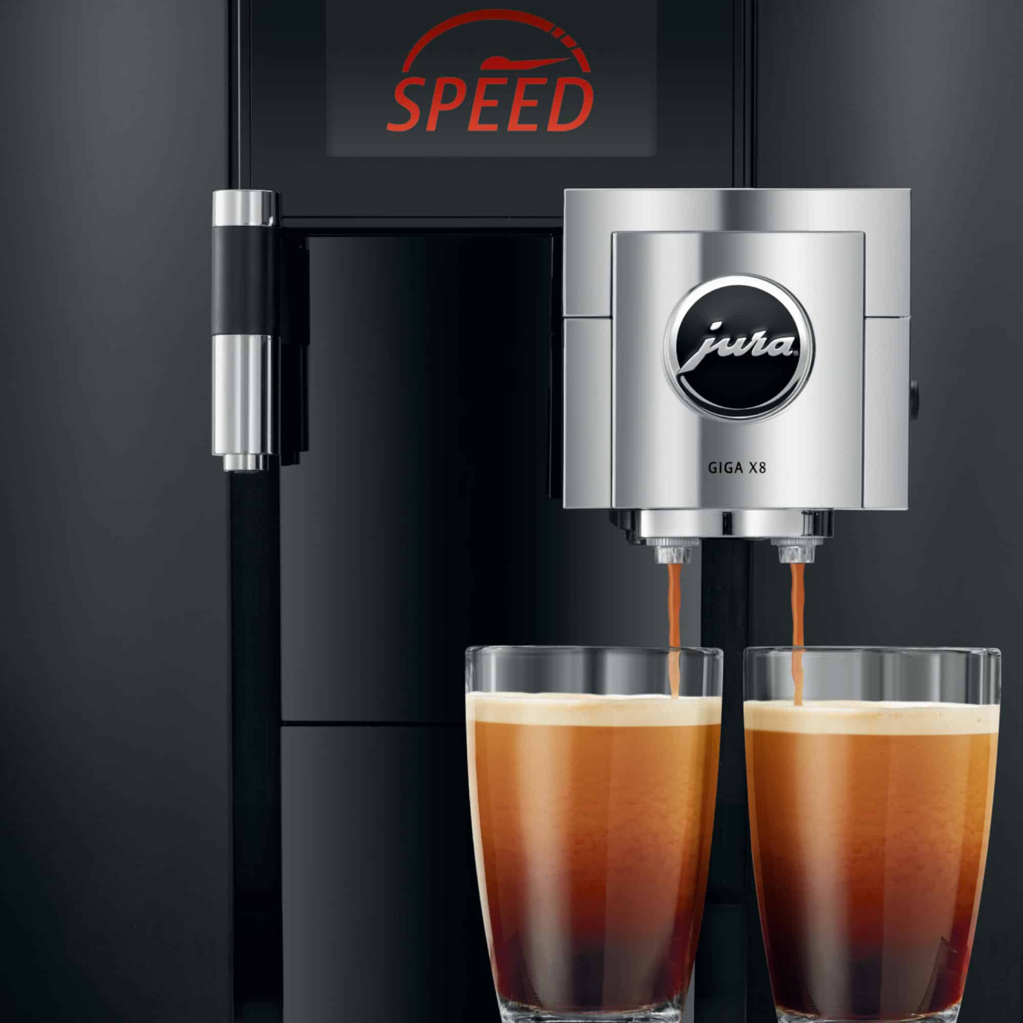 Zwei Espressi aus der GIGA X8 im SPEED-Modus