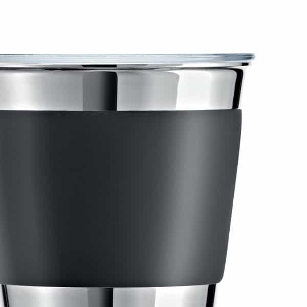 Detailansicht Jura Milchaufschäumer Hot & Cold Black Oberfläche