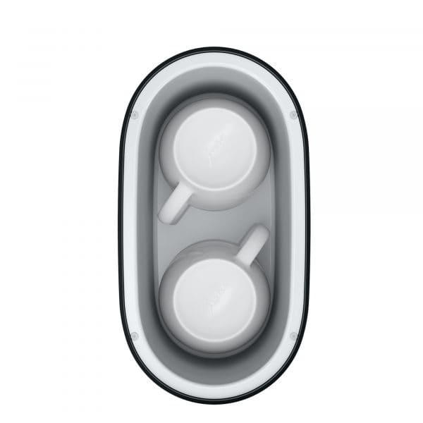 Innenansicht Jura Tassenwärmer S Black mit zwei Tassen