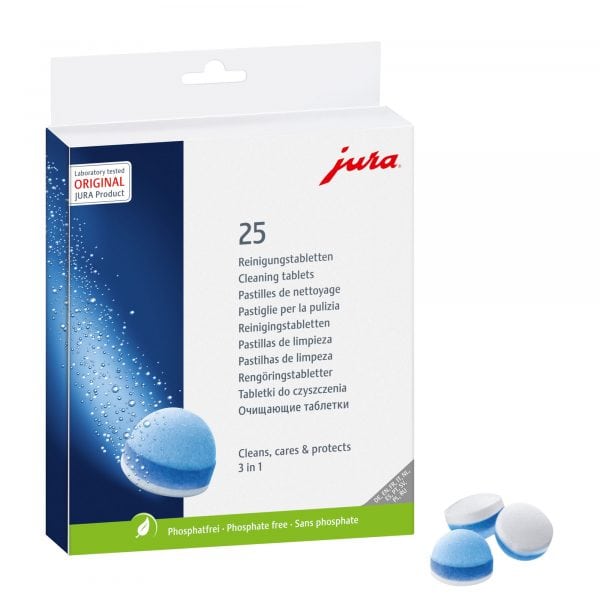 Jura Reinigungs Tabletten mit 3 Phasen! 25er Packung