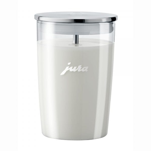 Jura Glasmilchbehälter 72570 mit Milch – hygienisch & stilvoll