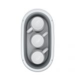 Jura Tassenwärmer S White von oben mit drei Tassen