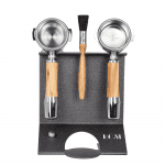 ECM Accessories Organizer mit Siebträgern und Tamper – Frontansicht