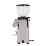 ECM C-Automatik 54 elektrische Kaffeemühle Seitenansicht mit Siebträgerhalterung