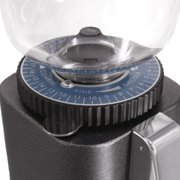 ECM C-Manuale 54 Anthrazit Mahlgrad Skala Detailansicht