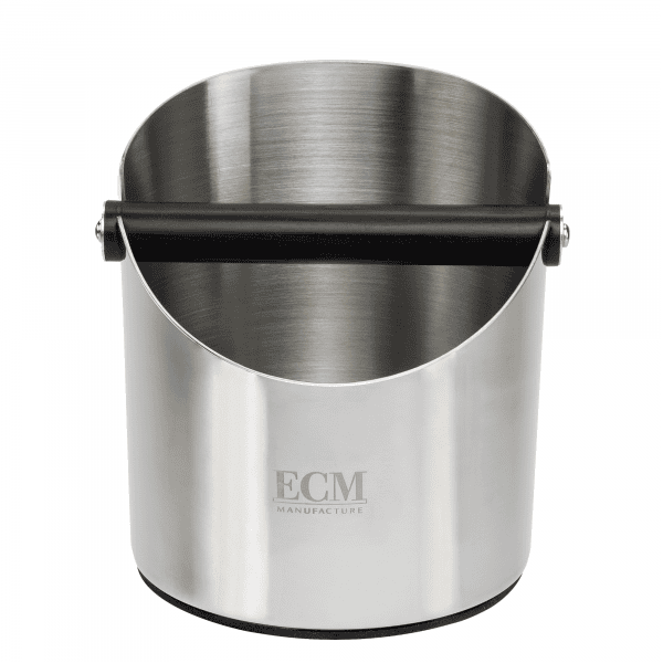 ECM Abschlagbox Knock Box aus poliertem Edelstahl für Siebträgermaschinen