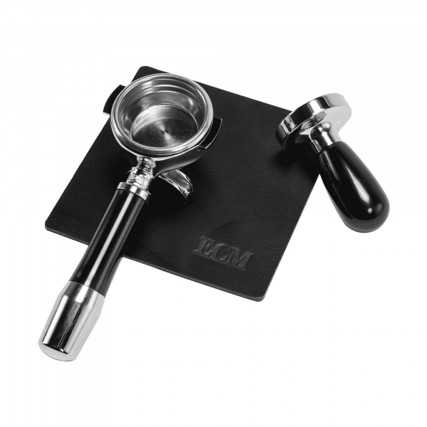 ECM Tampermatte aus Leder mit Siebträger 17x17 cm