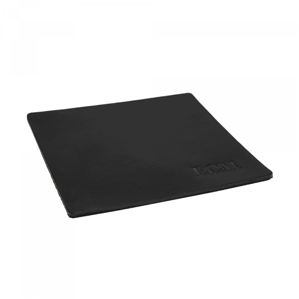 ECM Tampermatte aus Wasserbüffelleder 17x17 cm schwarz