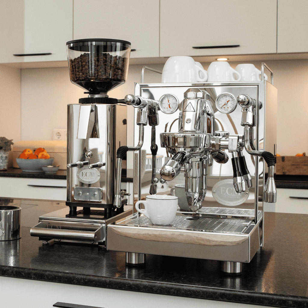 ECM Mechanika Max 2 Rückseite mit Tassenablage