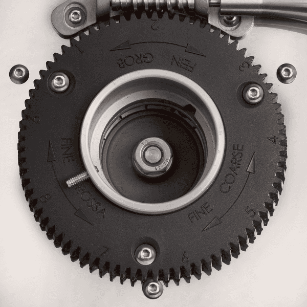 ECM Kaffeemühle Innenansicht Mahlwerk