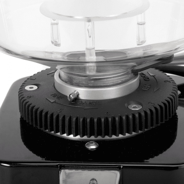 ECM S-Automatik 64 Chrom/Inox Mahlwerk Detail