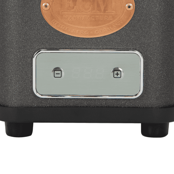 ECM S-Automatik 64 Heritage Kupferemblem Detail