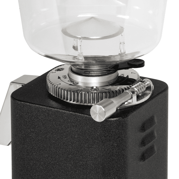 ECM S-Automatik 64 Anthrazit Detailaufnahme Mahlwerk