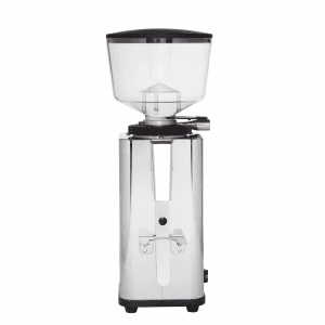 ECM S-Manuale 64 poliertes Edelstahlgehäuse – Frontansicht