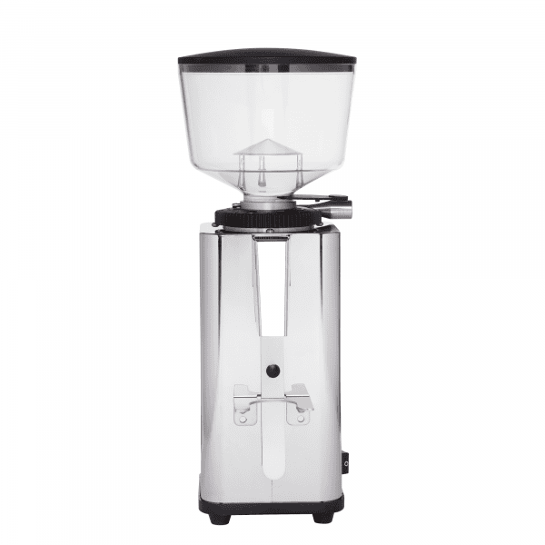 ECM S-Manuale 64 poliertes Edelstahlgehäuse – Frontansicht