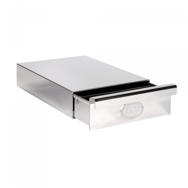 ECM Sudschublade Knock Box Drawer L Edelstahl Seitenansicht