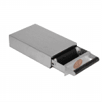 ECM Sudschublade Heritage Line aus Edelstahl mit bronzefarbenem Emblem – erhältlich bei Caffista in Sindelfingen und im Online-Shop