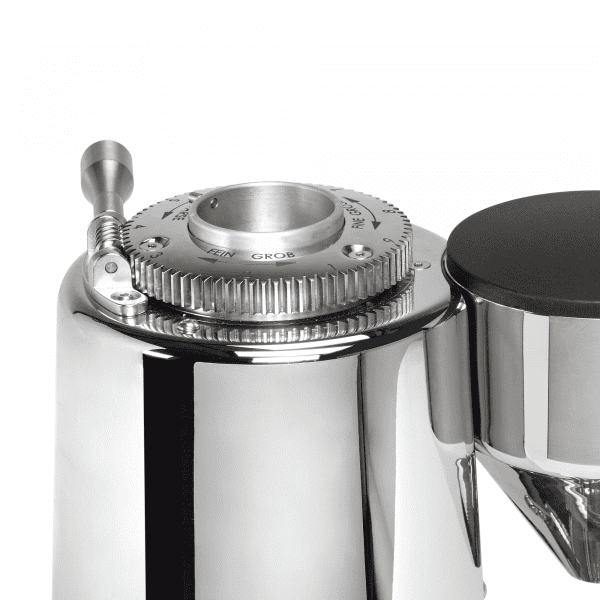 ECM V-Titan 64 Kaffeemühle Detail Einstellrad Mahlgrad