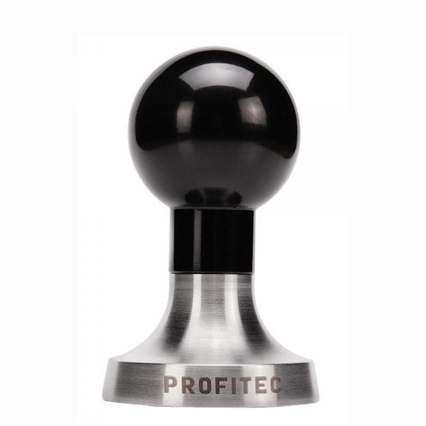 Profitec Tamper für Espressomaschinen – Edelstahl mit schwarzem Bakelitgriff
