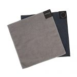 Profitec Baristatücher Grau und Blau im Set auf Espressomaschine