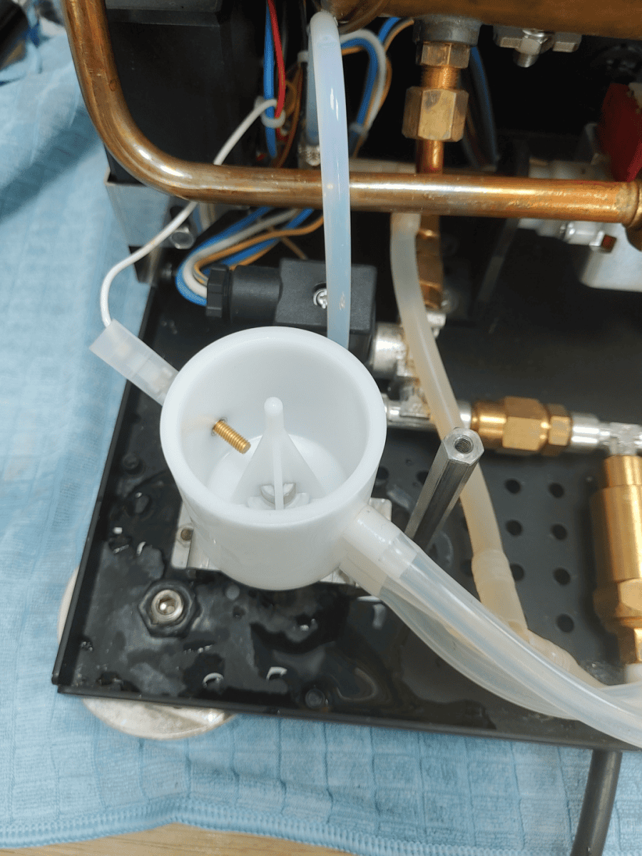 Die Ersatzteile für die Siebträger Wartung und die Revision der Brühgruppe