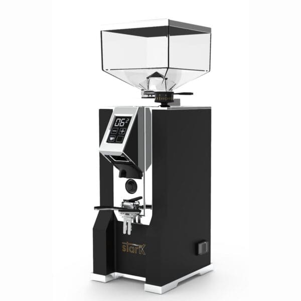 EUREKA Mignon Stark Black mit Chromdetails auf weißem Hintergrund