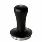 EUREKA Druck Tamper 58 mm mit Edelstahlbasis und schwarzem Griff