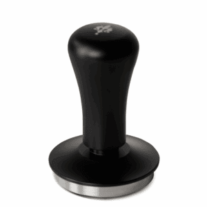 EUREKA Druck Tamper 58 mm mit Edelstahlbasis und schwarzem Griff