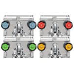 Profitec PRO 400 mit farbigen Ventilplättchen Disclets in Blau, Rot, Gelb und Grün