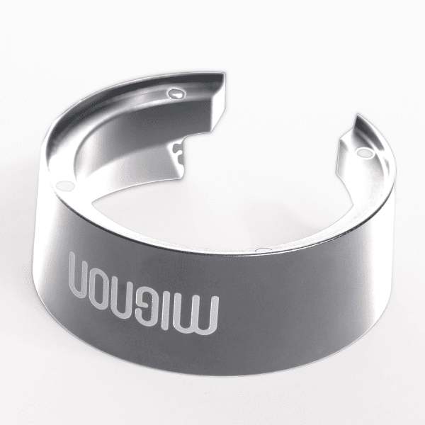 Eureka Mignon Dosing Funnel Aluminium Schwarz – Ansicht von oben