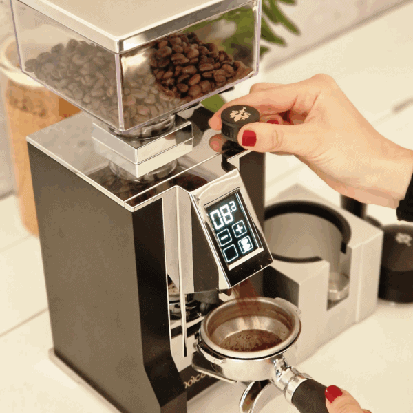 Eureka Mignon Dolce Vita Mattblack Touchdisplay – Kaffeemühle elektrisch mit Timerfunktion