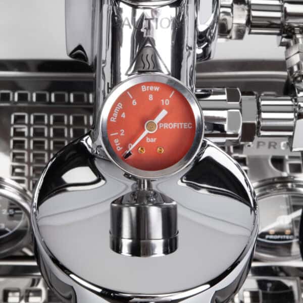 Profitec DRIVE Flow Control und Manometer Detail