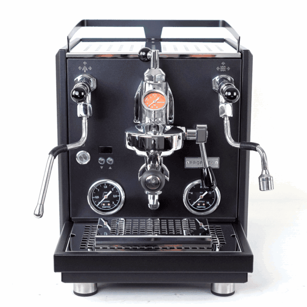 Profitec DRIVE Siebträger Kaffeemaschine schwarz Frontansicht