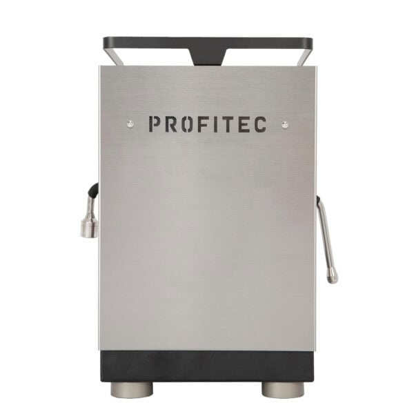 Rückansicht der Profitec PRO 400 Jump Exclusive Line mit Edelstahlgehäuse