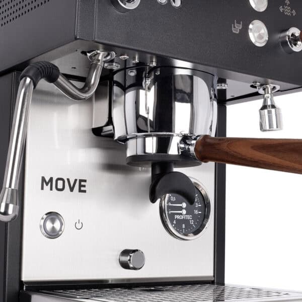 Profitec MOVE Siebträger Brühgruppe Detailaufnahme