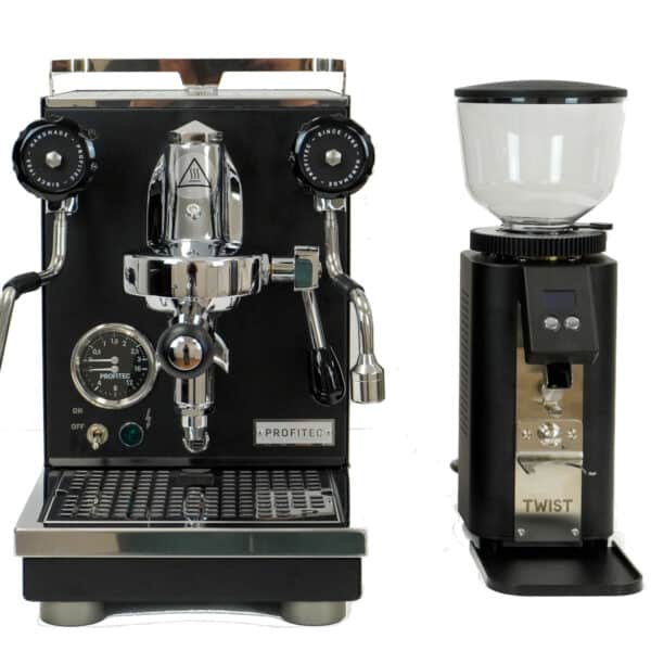 Profitec PRO 400 Full Black Edition mit Espressomühle im Set