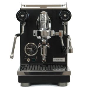 Profitec PRO 400 Full Black Edition Frontansicht mit E61 Brühgruppe