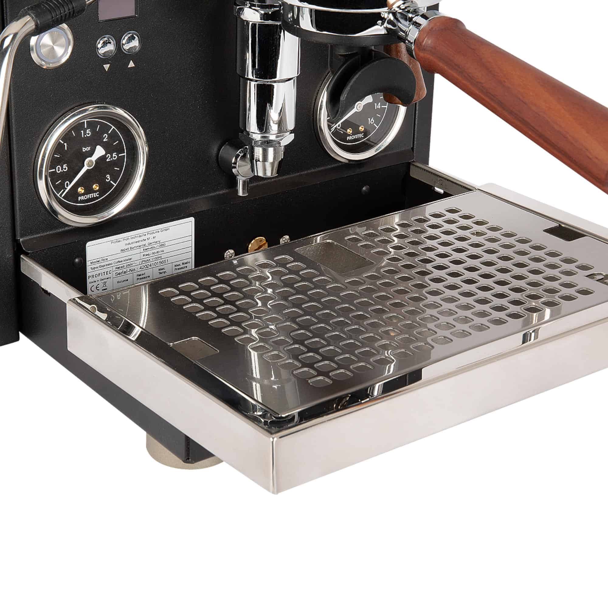 Tropfblech und Abtropfgitter Profitec RIDE Full Black